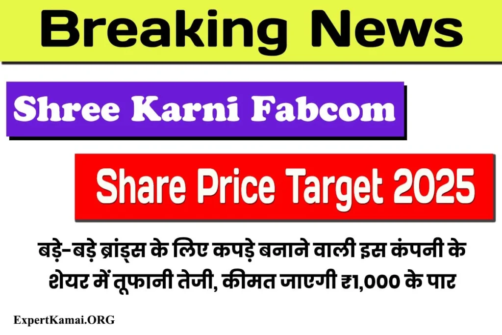 Shree Karni Fabcom Share Price Target 2025